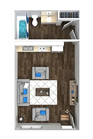 Floor plan Studio 280