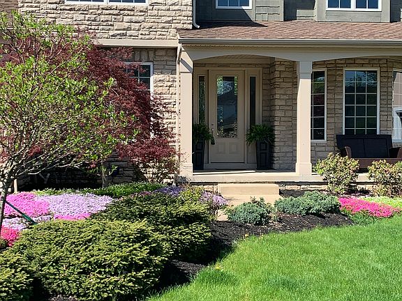 Close up, large front porch