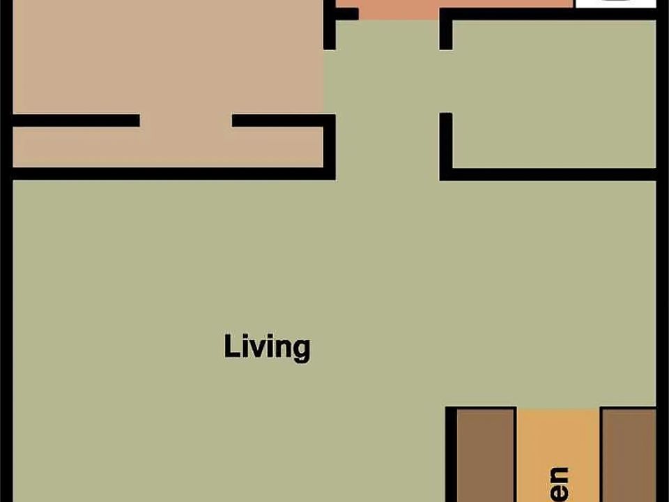 1-bed 1-bath layout