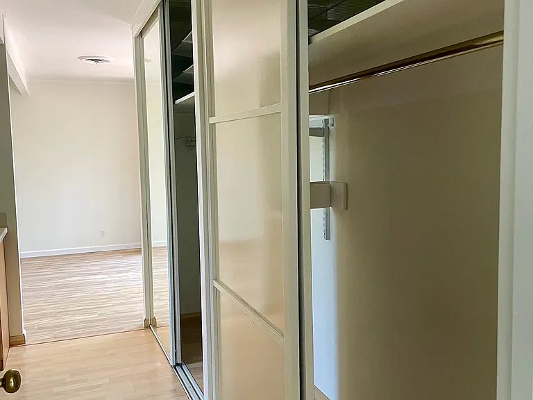 Master bedroom hallway showing the closets