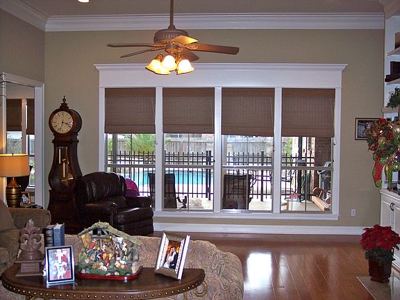 View of pool from Living 