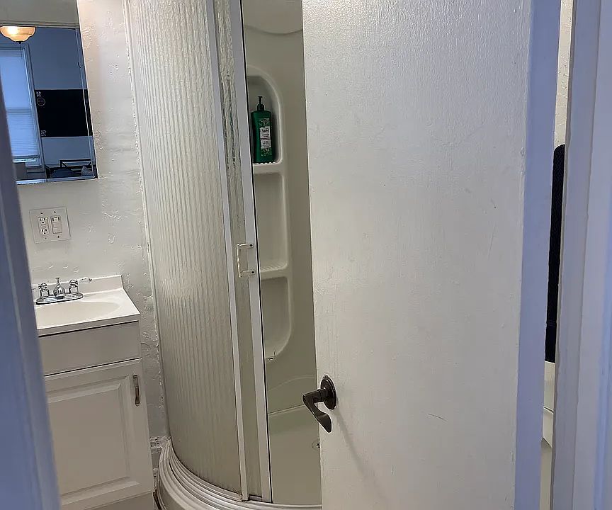 Clean, updated bathroom with shower.