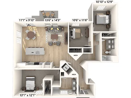 Floor plan C4
