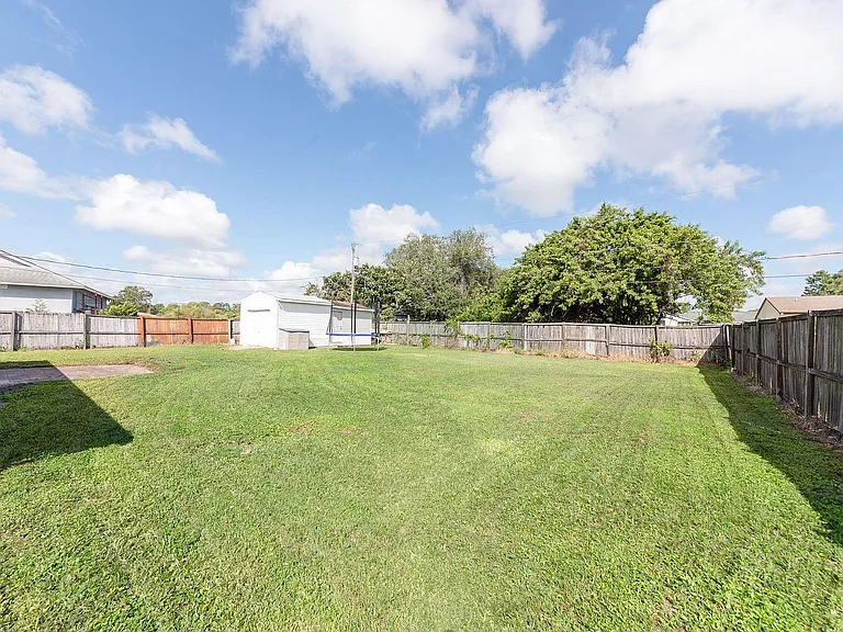 Large yard