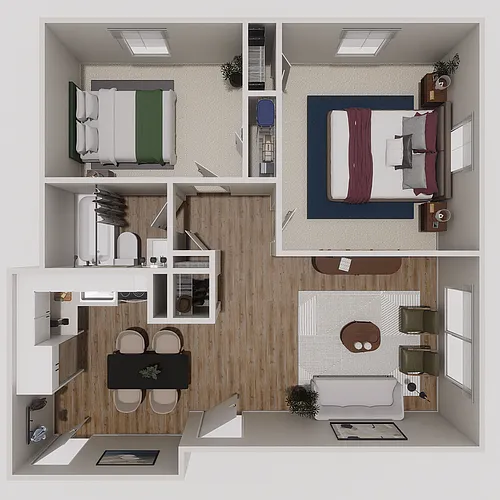 Floor plan Two Bedroom
