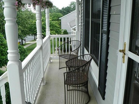 View of the front porch