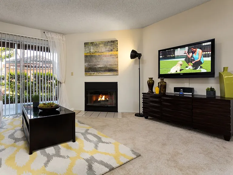 Classic Package living room with carpet