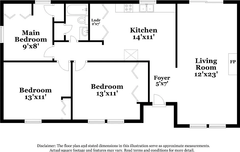 3 bed, 1.0 bath, 1124 sqft, $1,850 — Photo 2