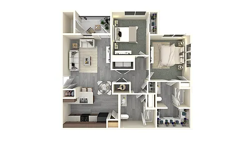 Floor plan 2 X 2