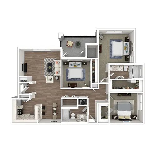 Floor plan 3x2 Upgrade