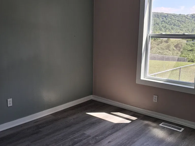 back bedroom with closet and look at that view