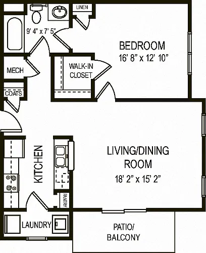 Floor plan The Brookside