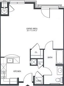 E1 floor plan The Brownstones at Englewood South