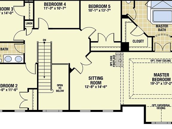 30 Rydal Circle -the the 3rd level floorplan shows the layout and measurements of the bedrooms.