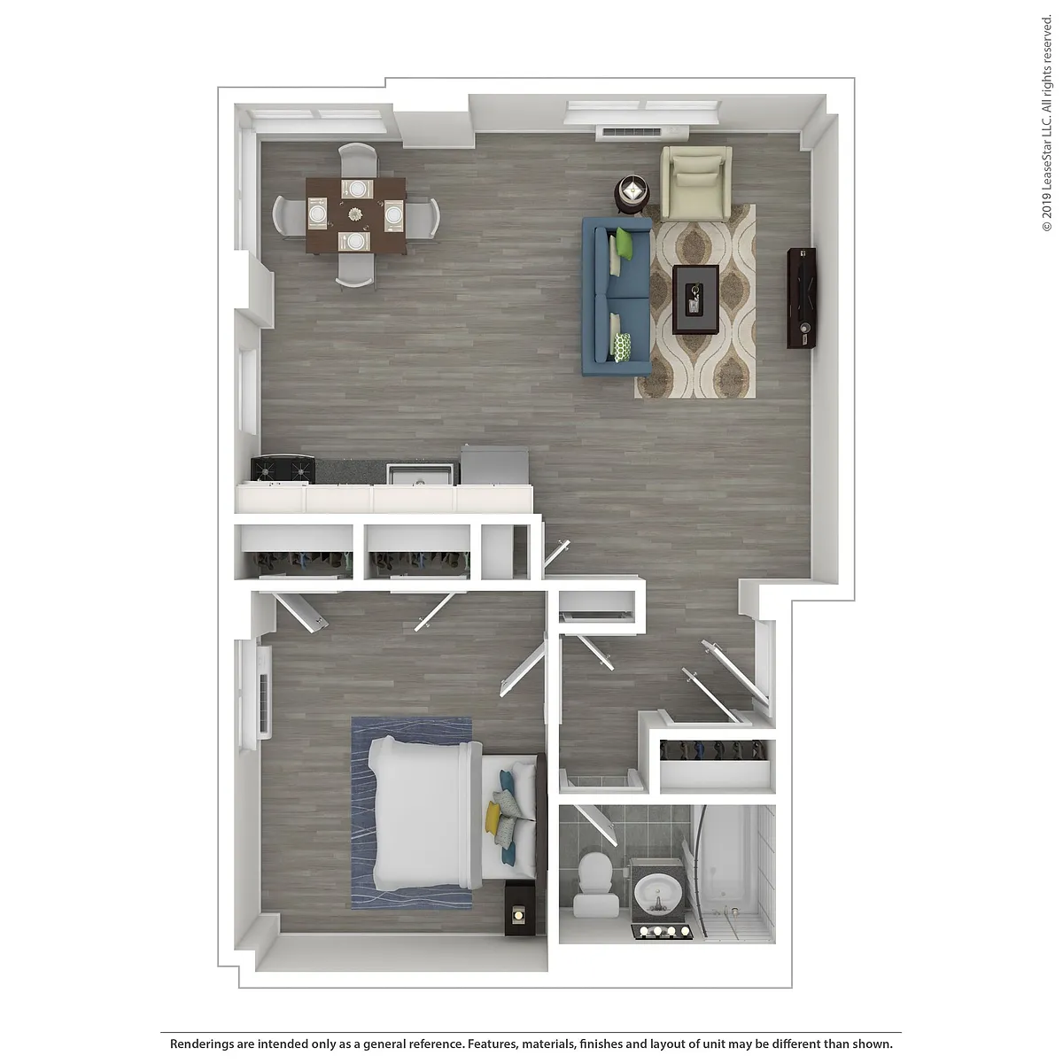 Floor plan 1x1L
