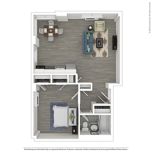 Floor plan 1x1L
