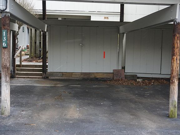 Carport and small storage area