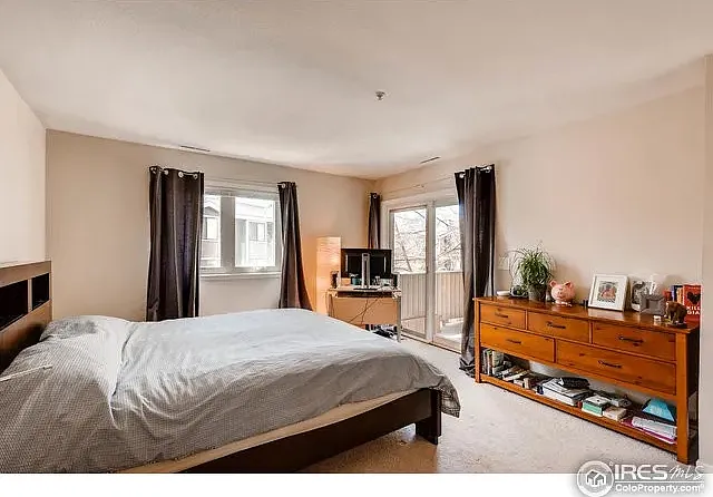 Master bedroom with direct patio access