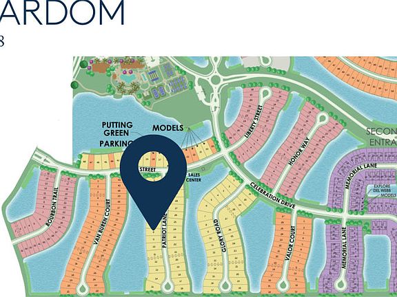 Location of this home within Del Webb Naples