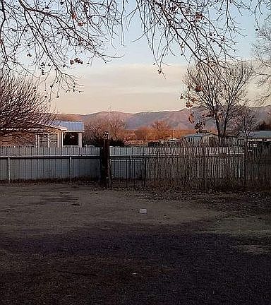 View of mountains from porch