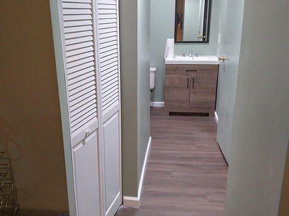 Hallway from bedroom to the bathroom