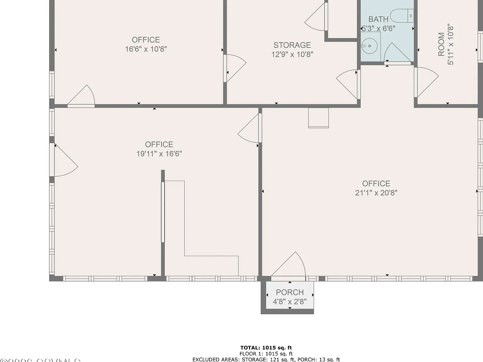 Studio, 1050 sqft, $975 — Photo 3