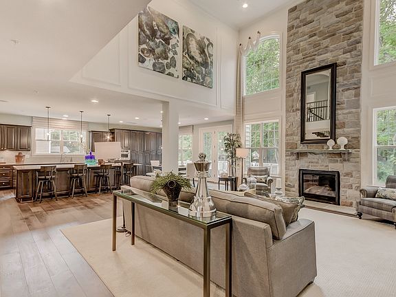 Two-story family room