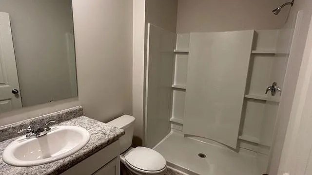 Full bath at entry level