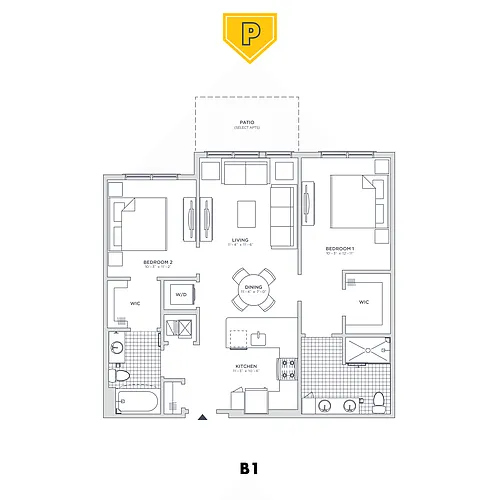 Floor plan B1
