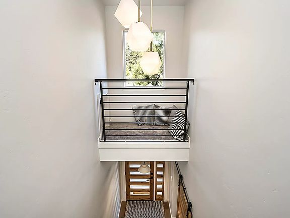 Front entrance as seen from the second floor.