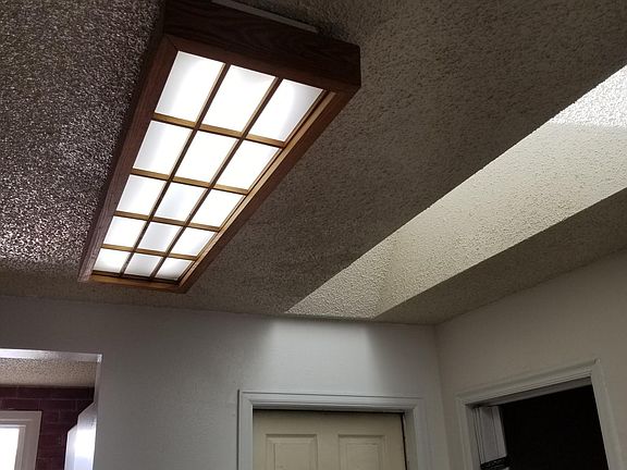 Skylight in kitchen nook area
