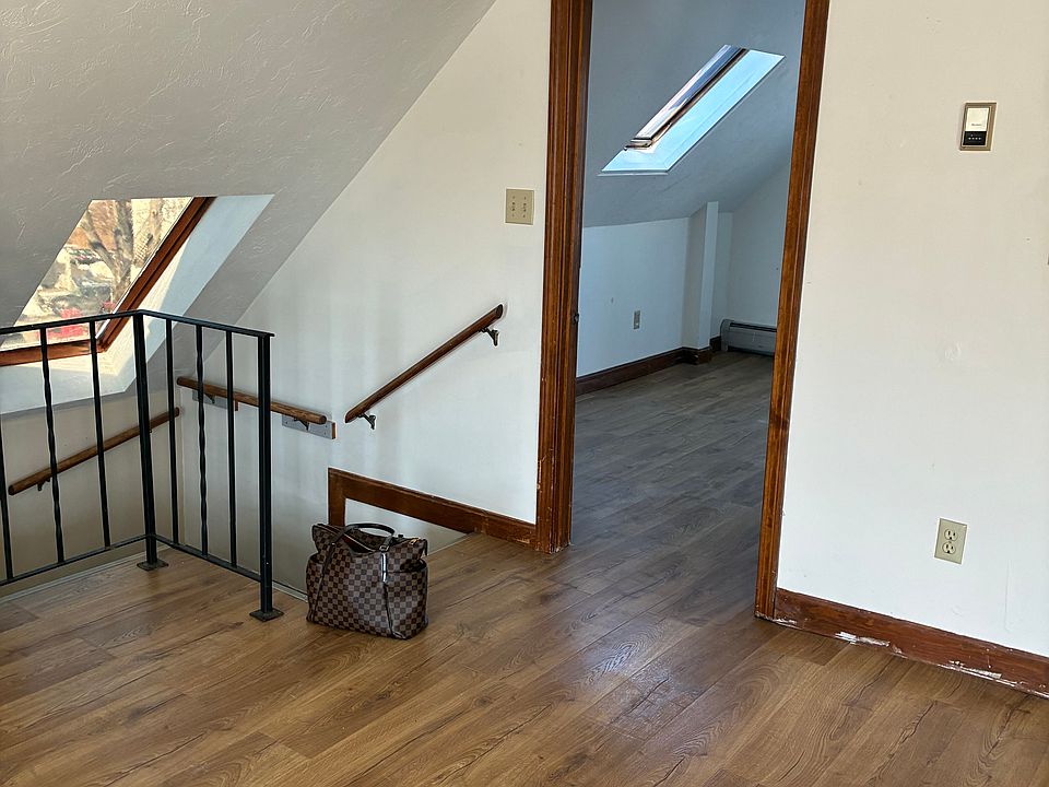 Bedroom is through the door