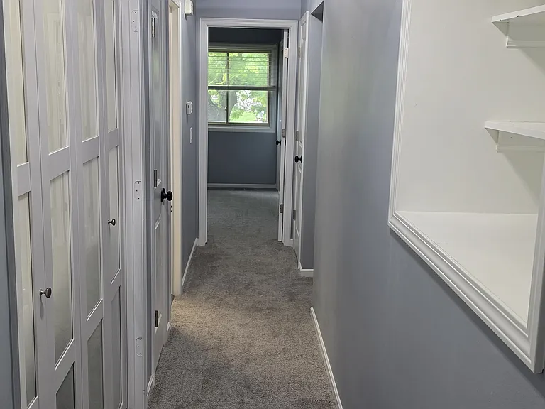 Hallway with Laundry room