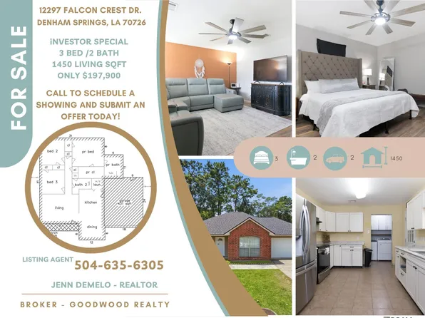 12297 Falcon Crest Dr, Denham Springs, LA 70726