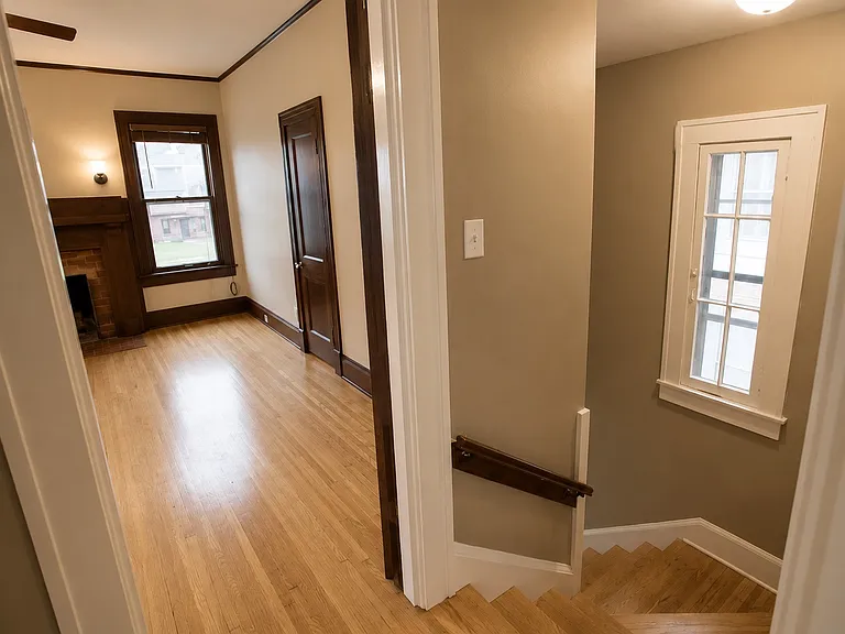 Hallway to den and front door