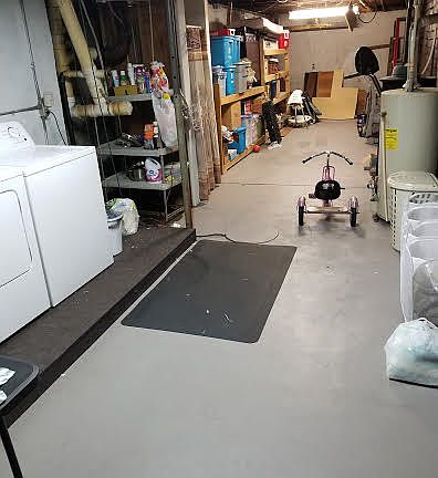 second side of the basement