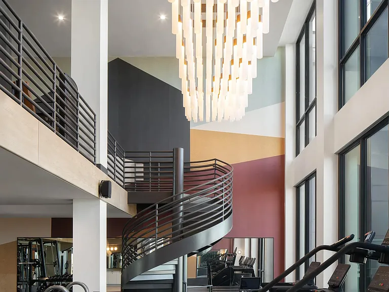 Two levels of fitness with cardio, free weights, and statement design_energized mornings start at Modera Rio Salado.