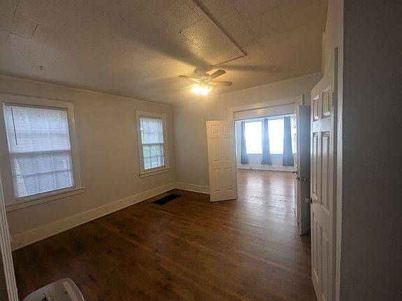 large bedroom opens off living room