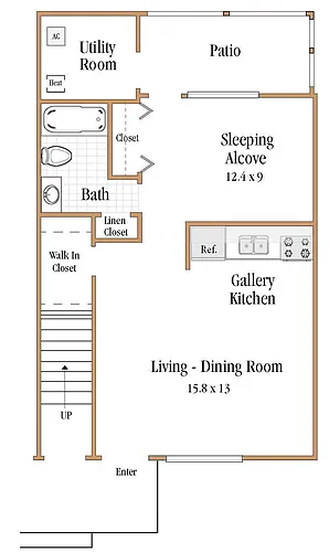 Floor plan 1x1s