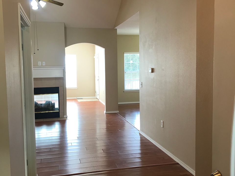 Front door entry into living room.