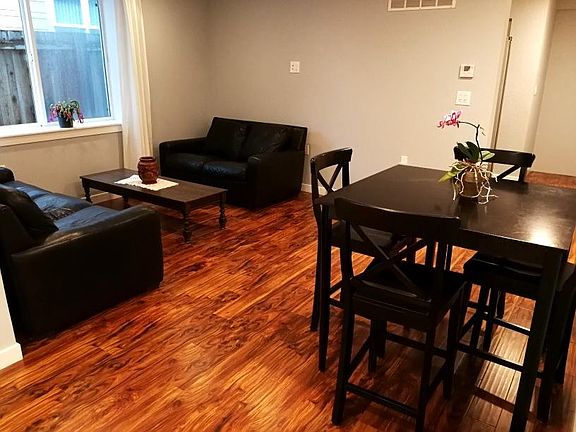 Your living room - front facing rear