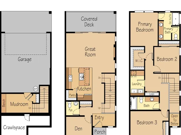 The Astoria Plan, The Nines at Camas Meadows Townhomes