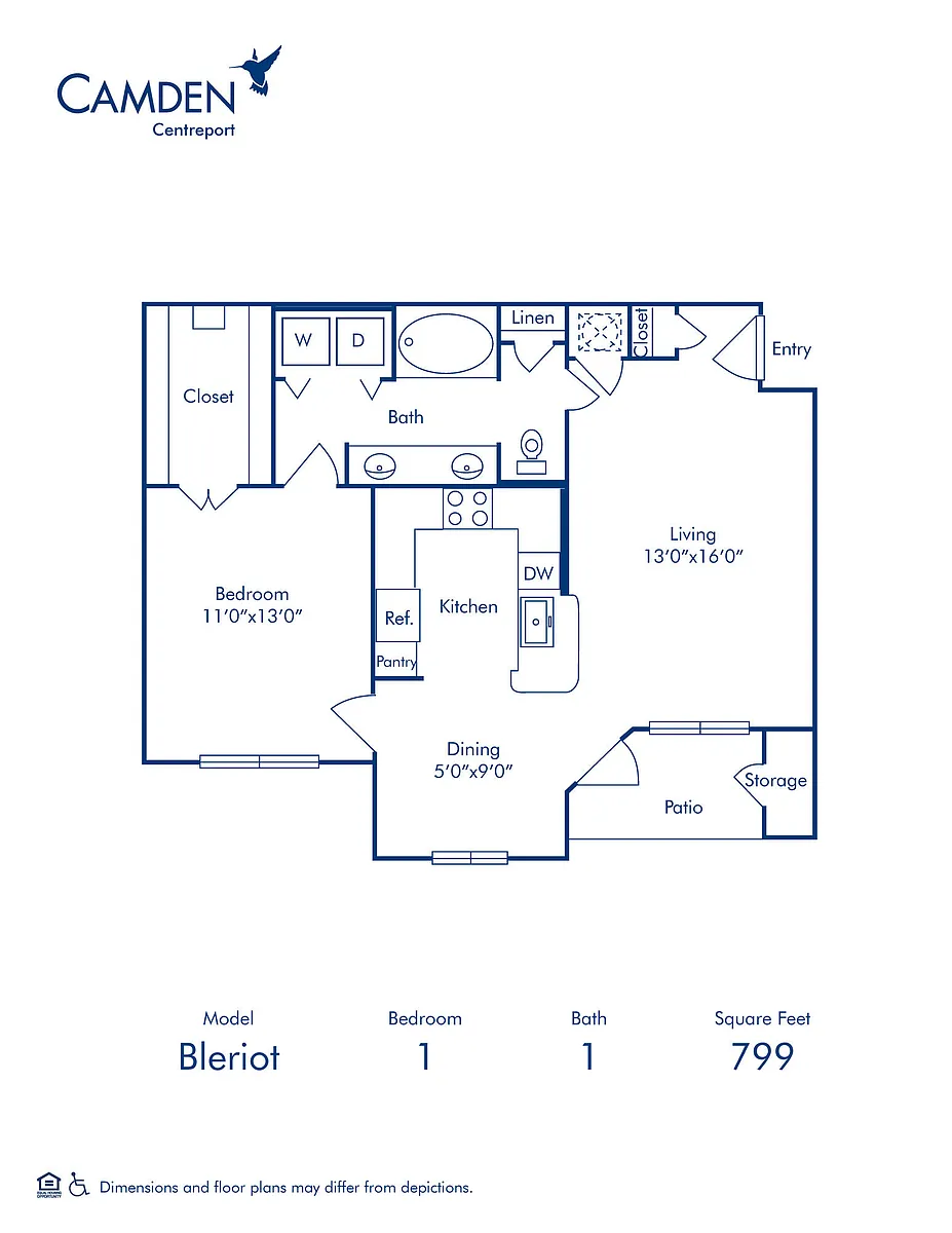 Floor plan Bleriot