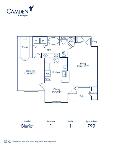 Floor plan Bleriot