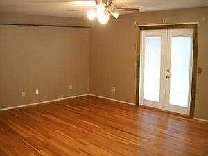 Living room view with french doors