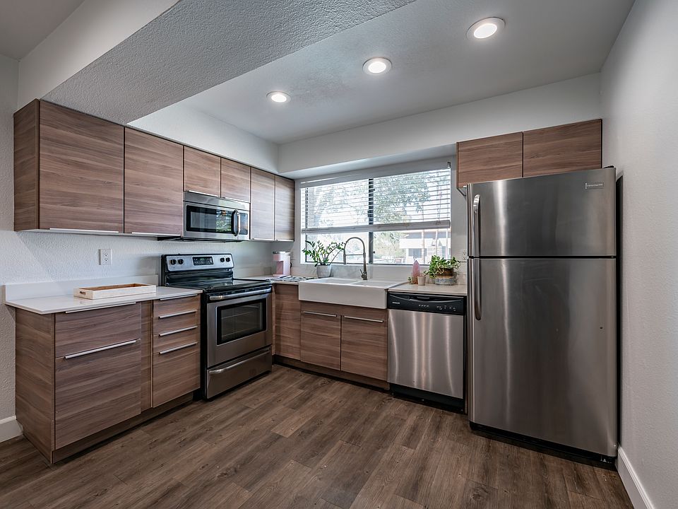 Stainless steel appliances are featured in all of our homes.