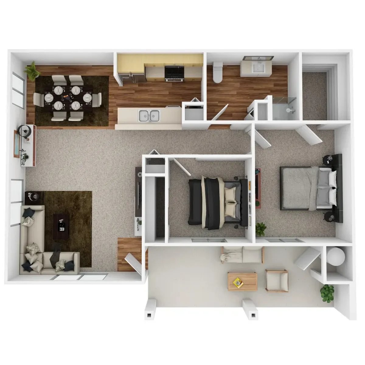 Floor plan 2x1bwd