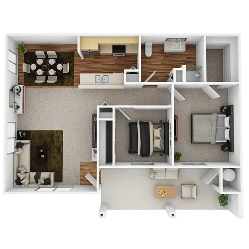 Floor plan 2x1bwd