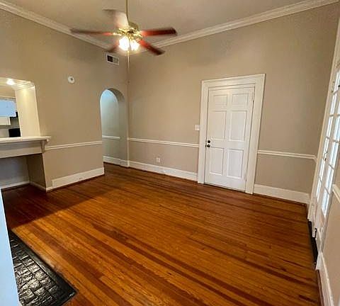 Living room and entrance to unit