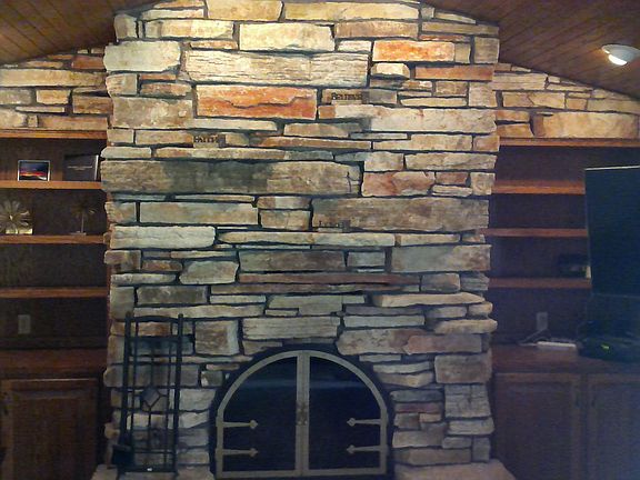 Built-ins & fireplace